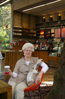Angela at Starbuck&#039;s in Chapultepec Park, Mexico City